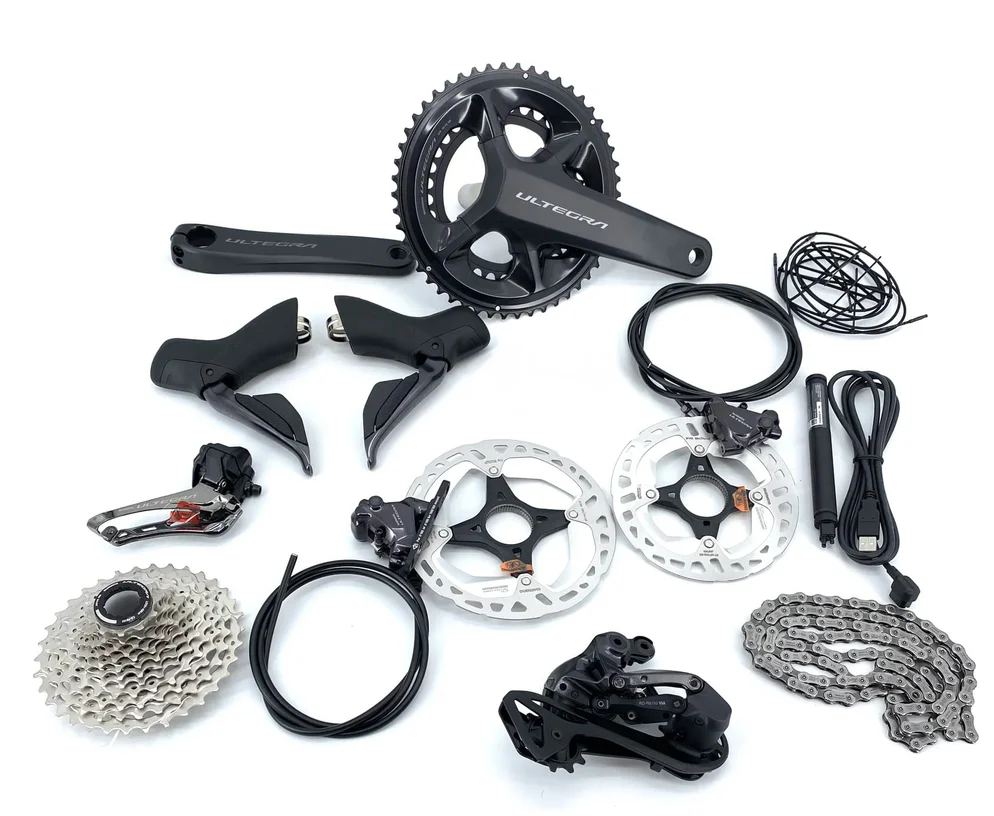 Plateau Vélo Route Compatible Shimano 105/Ultegra/Dura-Ace – 50-34T, 52-36T, 54-40T, Alu AL7075 T6, Noir