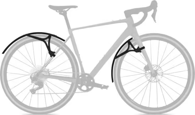 Zéfal Shield G50 - Garde-boue Gravel (Set Avant et Arrière) Zefal