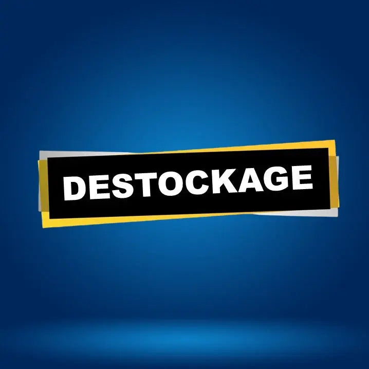 etiquette écrit destockage