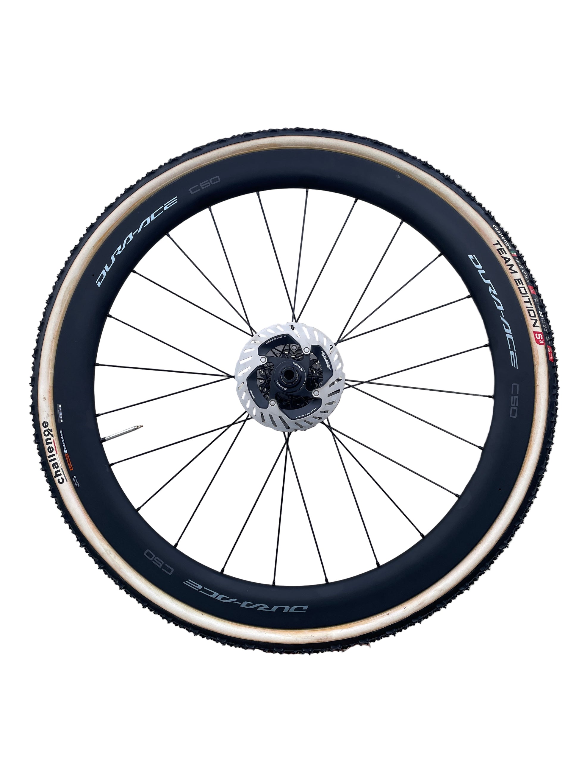 Roues SHIMANO Dura-Ace Disc 9270 carbone C50 12V Boyaux Pro Bike Stock