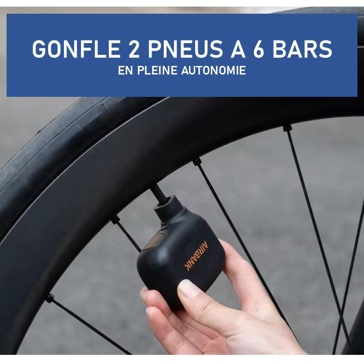 Pompe à vélo électrique miniature portable - Mini compresseur - 0-7 bars Pro Bike Stock
