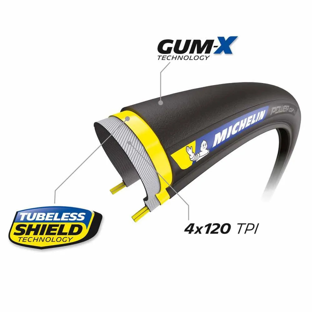 Michelin Pneu de route Power Cup Competition Tubeless 700C x 28 Michelin