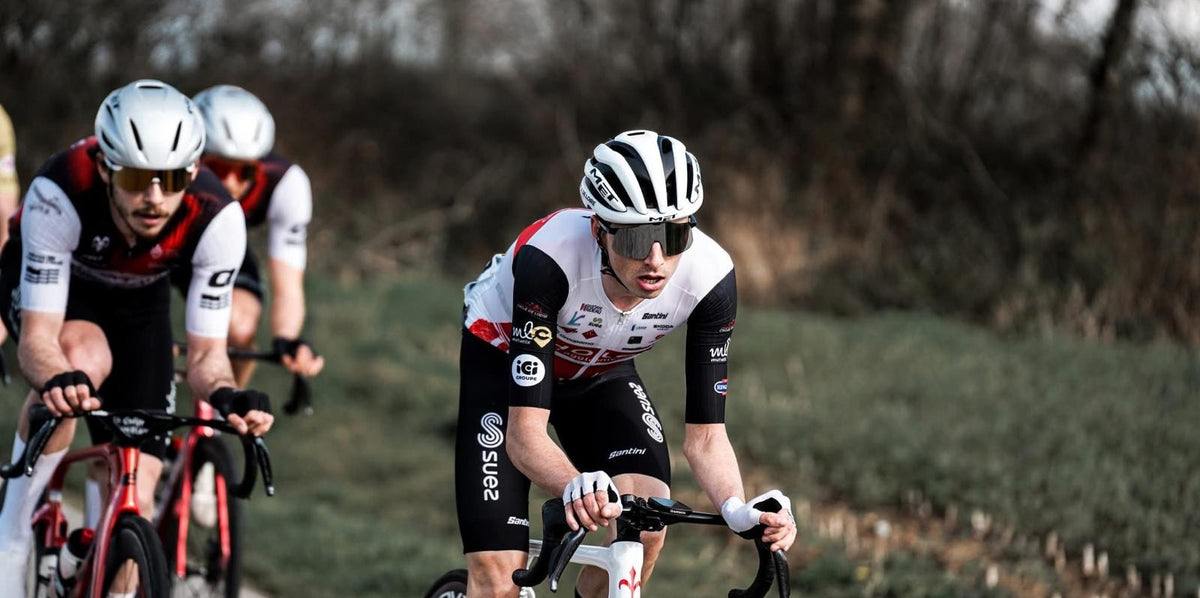 Valérian Lajaunias en course sous le maillot de l'UC Cholet 49