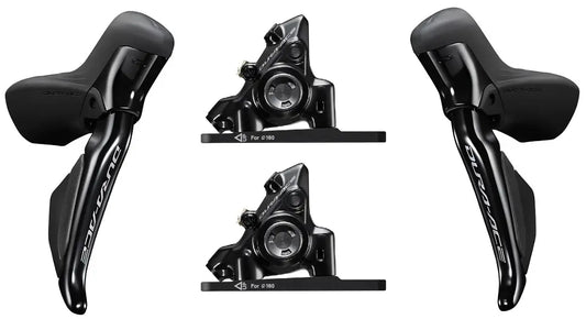 Paire de Leviers Shimano Dura Ace R9270 Disc Di2 + Étriers Pro Bike Stock