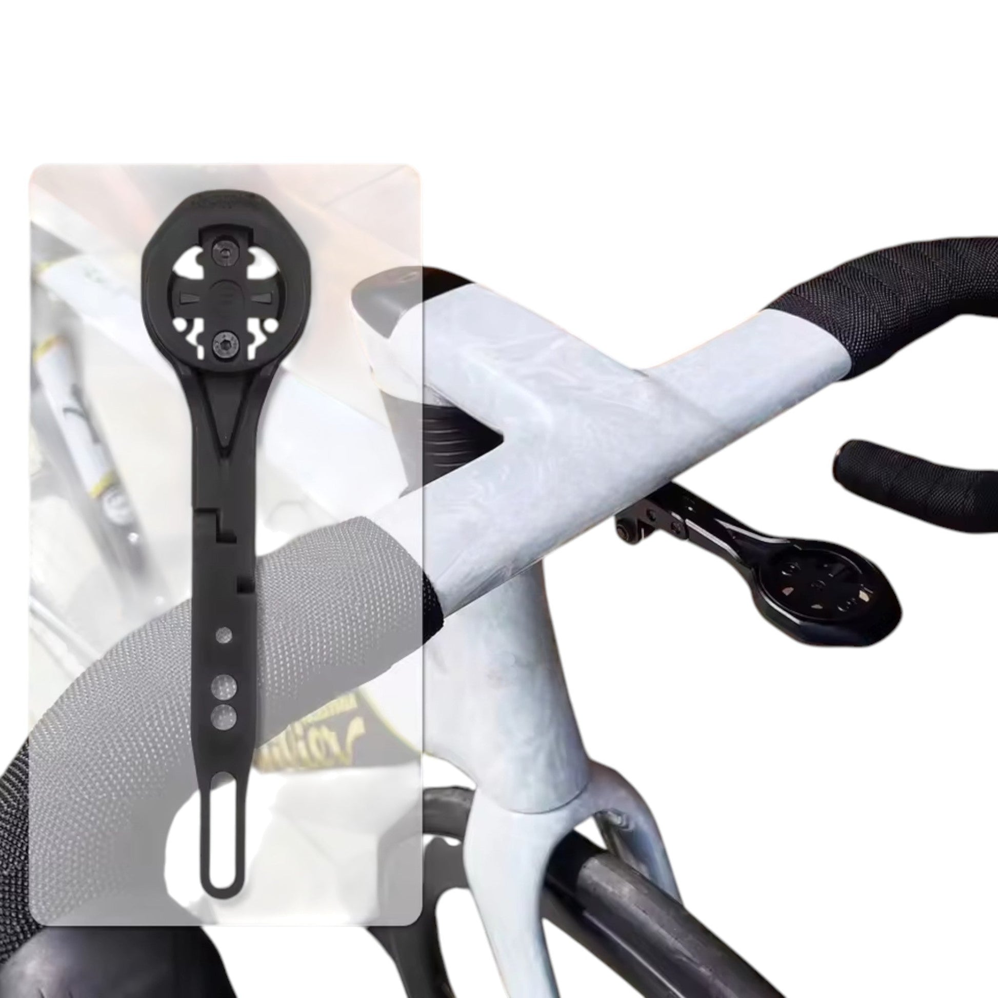 Support compteur cockpit Garmin / Wahoo aluminium Pro Bike Stock